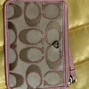 Coach key chain / card holder